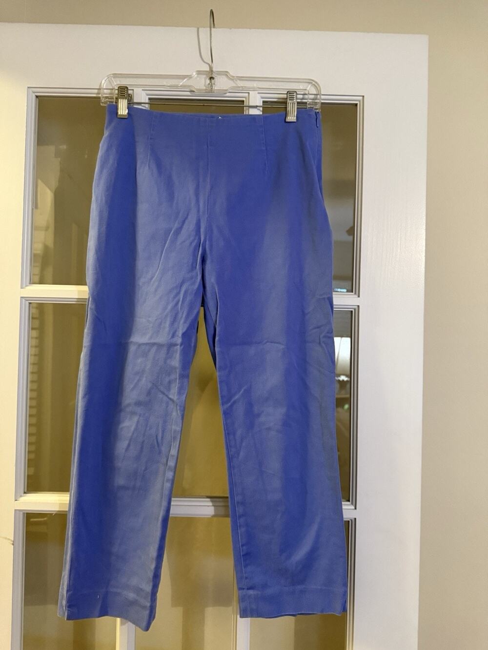 Talbots White Tag VTG straight leg pants side zipper flat front size 4